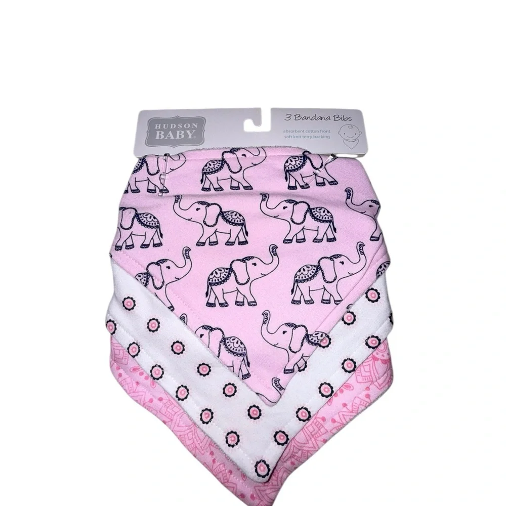 Hudson Baby Bandana 3 Bibs Set